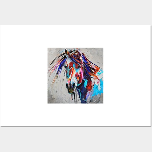 painting ointment horse Wall Art by bogfl